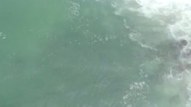 LOS CABOS MEXICO-2020: Grayish Blue Water That Is Frothing