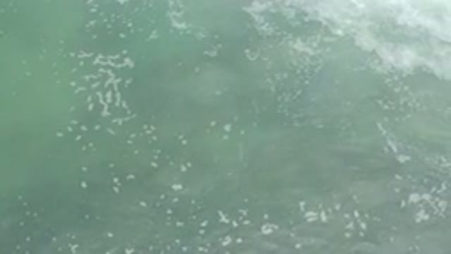 LOS CABOS MEXICO-2020: Beautiful Drone Shot Of The Clean And Clear Ocean