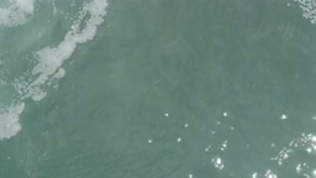 LOS CABOS MEXICO-2020: Bright Glistening Water Moving in Small Waves