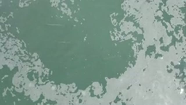 LOS CABOS MEXICO-2020: Tranquil Sea Foam Sparkling on Ocean Waves