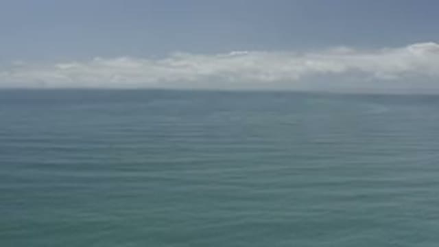 LOS CABOS MEXICO-2020: Sky View Of Ocean With Minimal Cloud Coverage