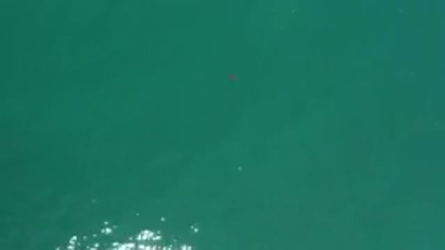 LOS CABOS MEXICO-2020: Drone Flies Over The Ocean With Beautiful Blue Green