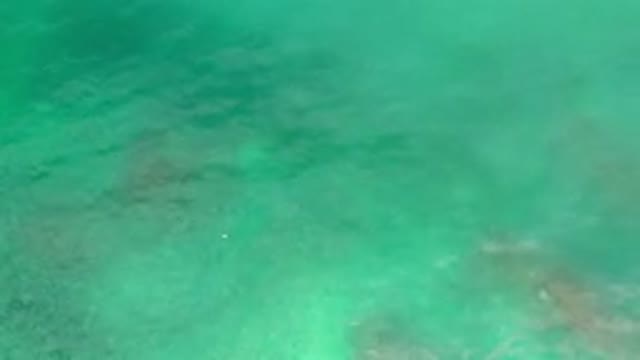 LOS CABOS MEXICO-2020: Aerial Footage Of Greenish Blue Water With Slight Dirt