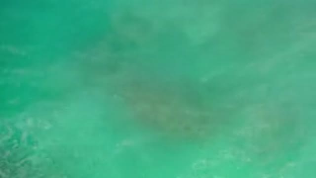 LOS CABOS MEXICO-2020: Mid Ocean Is Light Blue With Gentle Waves