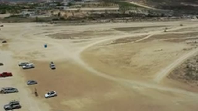 LOS CABOS MEXICO-2020: Expensive Cars Parked Along Sand Entrance To Resort