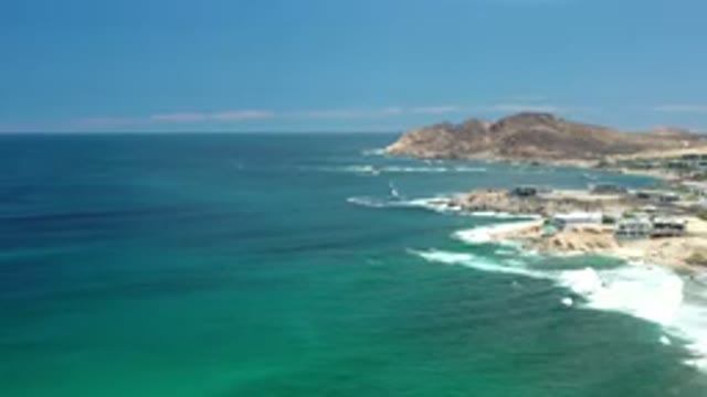 LOS CABOS MEXICO-2020: A Viewing Of A Beautiful Ocean Coast Island Showing Its