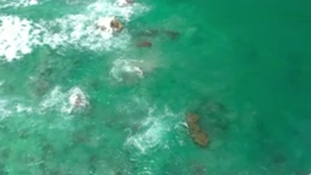 LOS CABOS MEXICO-2020: Beautiful Crystal Clear Water Crashing On The Rocks