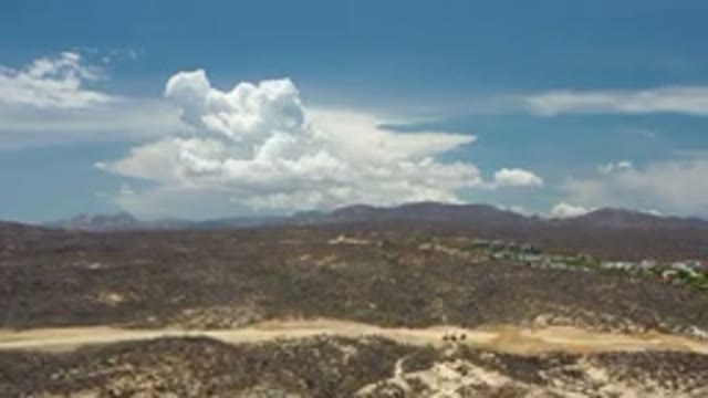 LOS CABOS MEXICO-2020: Blue Sky Over Desert Terrain