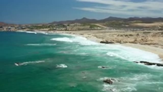 LOS CABOS MEXICO-2020: A Desert Beach Near The Shores