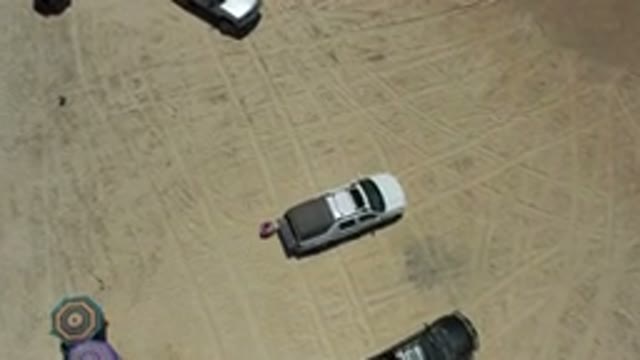 LOS CABOS MEXICO-2020: Drone Aerial Footage of Trucks Parked on Beach