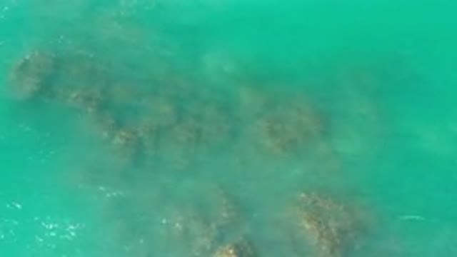 LOS CABOS MEXICO-2020: The Top View Of The Rocks In The Blue Beach