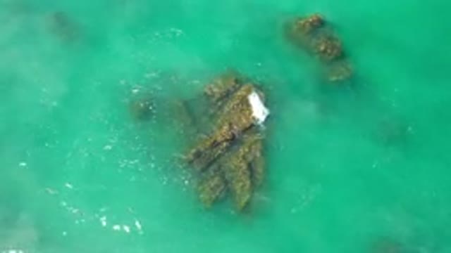 LOS CABOS MEXICO-2020: Clear Ocean Crashing Against Rocks