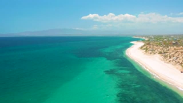 EL SARGENTO LA VENTANA MEXICO-2020: Endless Blue Sea Meeting The Sky On The Horizon
