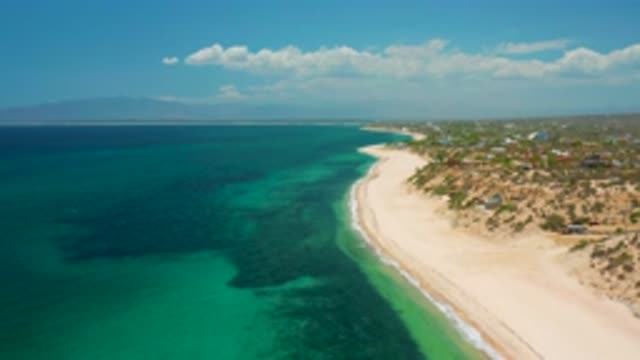 EL SARGENTO LA VENTANA MEXICO-2020: The Long View Of The Silent Beach And Blue Sky