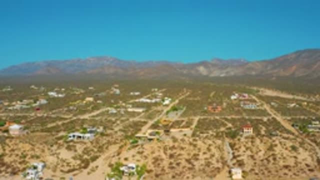 EL SARGENTO LA VENTANA MEXICO-2020: Mountains Overlooking A Few Houses Below On