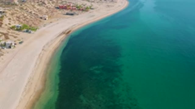EL SARGENTO LA VENTANA MEXICO-2020: An Aerial View Of A Shoreline With A Few