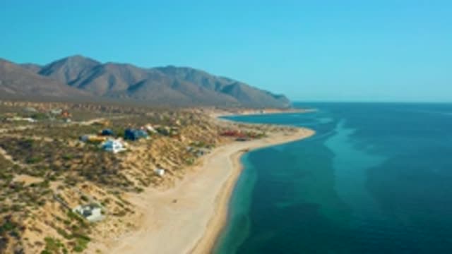 EL SARGENTO LA VENTANA MEXICO-2020: Coastal Beach Flying Over A Desert Landscape