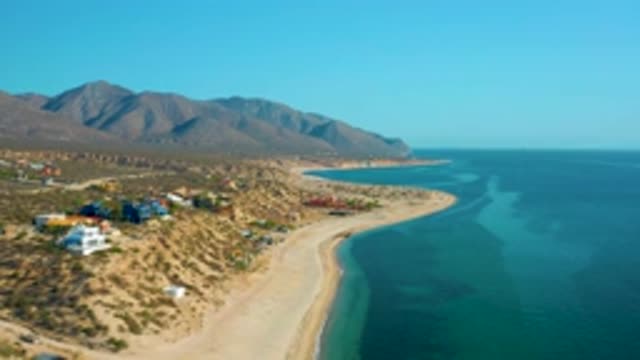 EL SARGENTO LA VENTANA MEXICO-2020: Miles Of Hilly Coastline With Houses Next