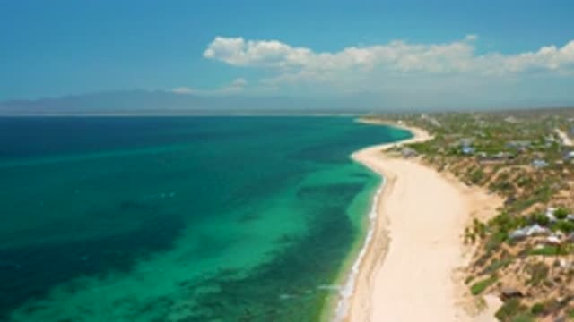 EL SARGENTO LA VENTANA MEXICO-2020: Long Stretching Beach With Dark Blue Water
