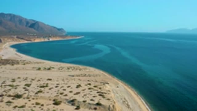 EL SARGENTO LA VENTANA MEXICO-2020: Sea Shore With Blue Water And Hill Siting