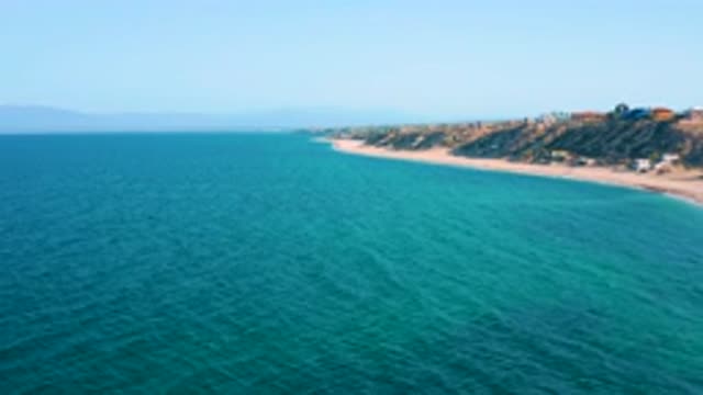 EL SARGENTO LA VENTANA MEXICO-2020: The Clear Blue Ocean And Big Sand Dunes With