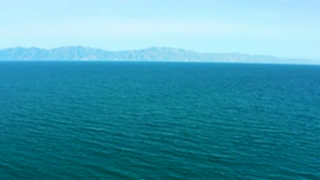 EL SARGENTO LA VENTANA MEXICO-2020: Coastal Oceanic Landscape Fly-By With Land