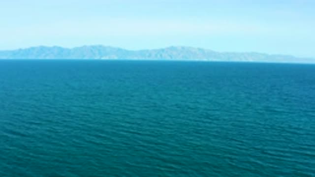 EL SARGENTO LA VENTANA MEXICO-2020: Drone Flying Over A Sea With Mountains In
