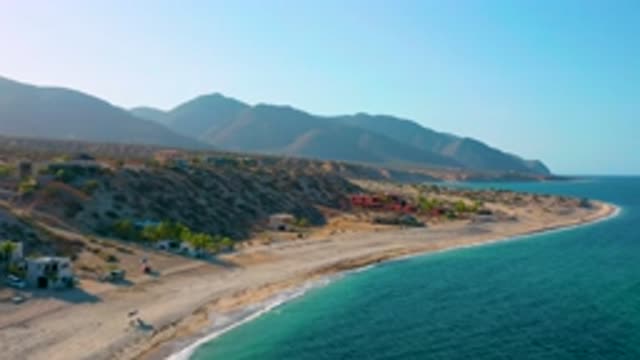 EL SARGENTO LA VENTANA MEXICO-2020: A High View Of A Shoreline Or Beach With