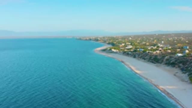 EL SARGENTO LA VENTANA MEXICO-2020: An Aerial View Of A Sandy Beach And Blue Ocean