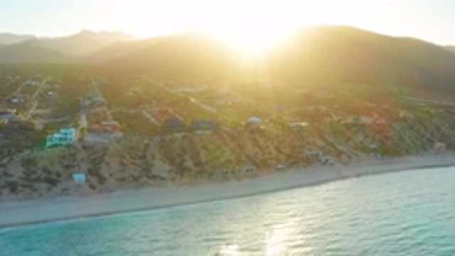 EL SARGENTO LA VENTANA MEXICO-2020: The Pleasant View Of The Sun Rise Behind The