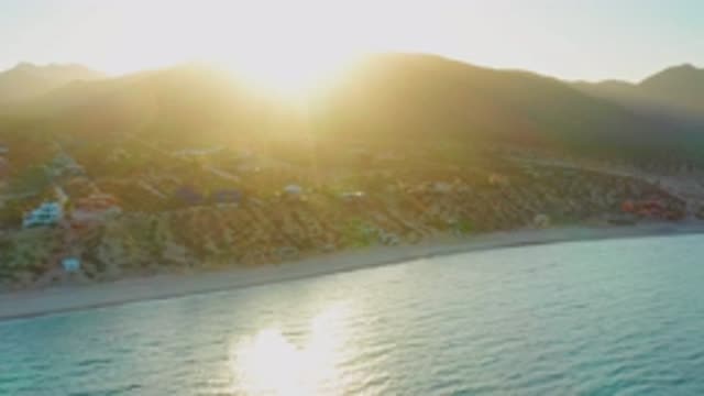 EL SARGENTO LA VENTANA MEXICO-2020: Aerial View Taken Over The Ocean Of A