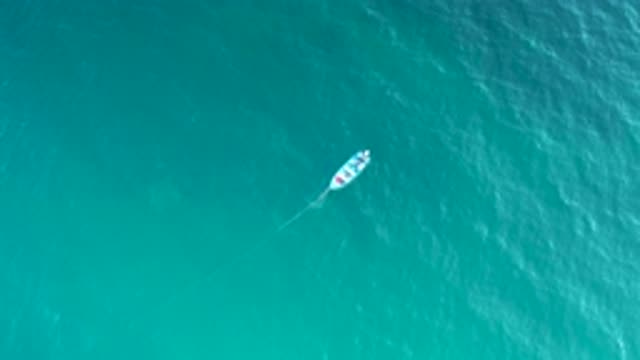 EL SARGENTO LA VENTANA MEXICO-2020: White Lonely Ship Gently Sailing Southwest