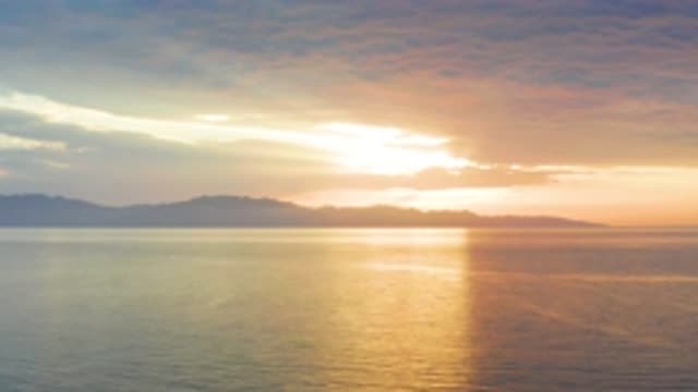 EL SARGENTO LA VENTANA MEXICO-2020: Beautiful Drone Shot Of The Ocean While The Sun Sets
