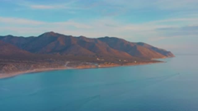 EL SARGENTO LA VENTANA MEXICO-2020: View Of Coast And Ocean With Brown Mountains