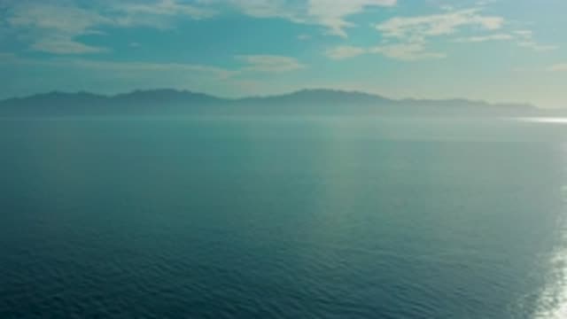 EL SARGENTO LA VENTANA MEXICO-2020: Drone Shot Of A Vast Blue Ocean With A