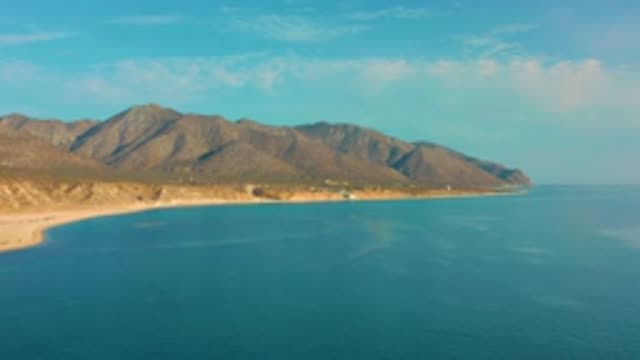 EL SARGENTO LA VENTANA MEXICO-2020: Overhead View Of The Ocean Near A Mountain