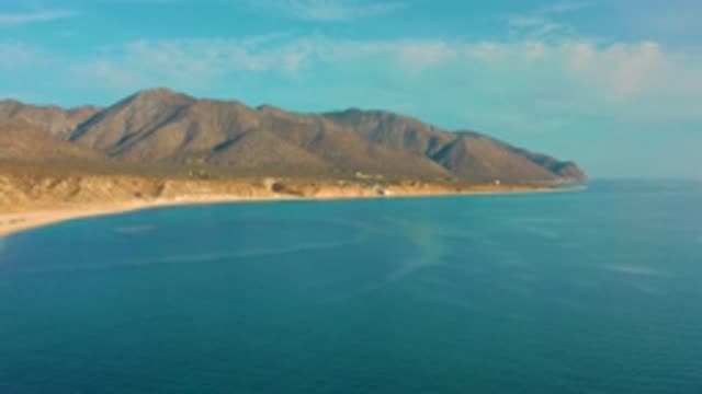 EL SARGENTO LA VENTANA MEXICO-2020: Sea Shore With Hill Site And Blueish Water
