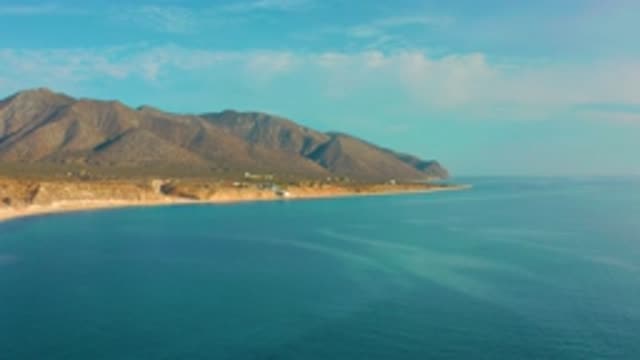 EL SARGENTO LA VENTANA MEXICO-2020: The Long View Of Silent Blue Sea And Blue Sky
