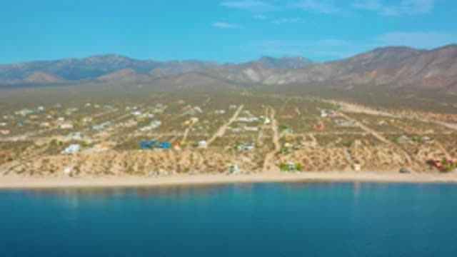 EL SARGENTO LA VENTANA MEXICO-2020: Panoramic Drone Footage Of A Coast In An