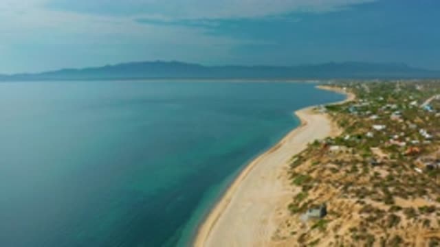 EL SARGENTO LA VENTANA MEXICO-2020: Drone Footage Of A Tropical Beach And Blue Ocean