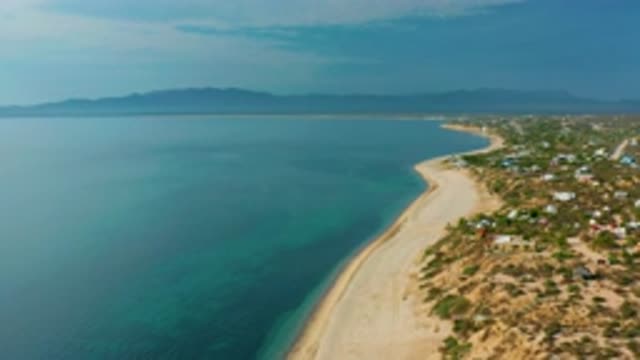 EL SARGENTO LA VENTANA MEXICO-2020: Calm Beach With Blue Water And Coral Pools