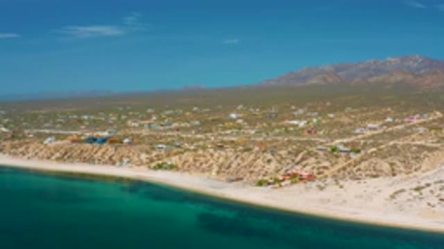 EL SARGENTO LA VENTANA MEXICO-2020: Birds Eye View Of Calm Peaceful Peach
