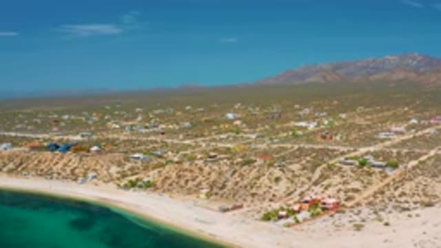 EL SARGENTO LA VENTANA MEXICO-2020: Drone Footage Of Suburban Beach