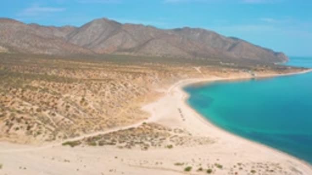 EL SARGENTO LA VENTANA MEXICO-2020: The View Of A Shoreline And Mountains In The
