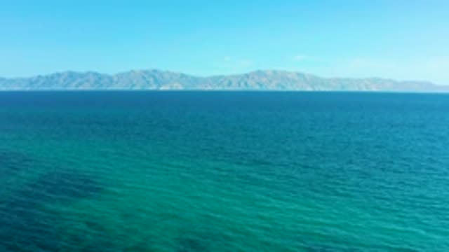 EL SARGENTO LA VENTANA MEXICO-2020: Aerial Video Of A Desert Road With A