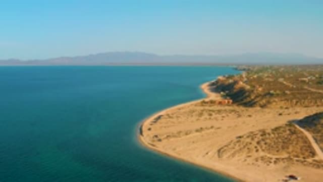 EL SARGENTO LA VENTANA MEXICO-2020: Beautiful Ocean Shoreline Showing The Blue