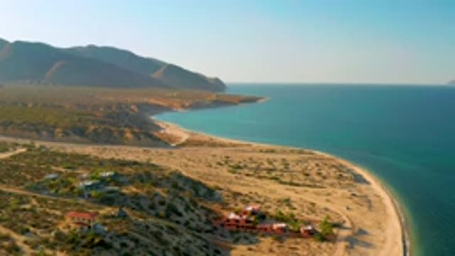 EL SARGENTO LA VENTANA MEXICO-2020: Idyllic Field With Mountains Drowning Into A