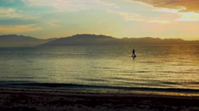 EL SARGENTO LA VENTANA MEXICO-2020: Person Paddle Boarding On A Calm Ocean With