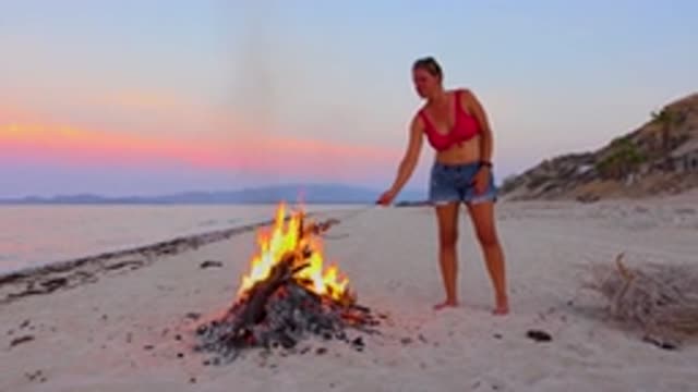 EL SARGENTO LA VENTANA MEXICO-2020: A Campfire Near The Beach With Someone