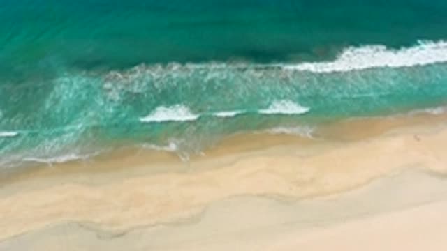 LOS CABOS MEXICO-2020: Ocean Clear Water Tides Light Sand Ground Saltwater Blue